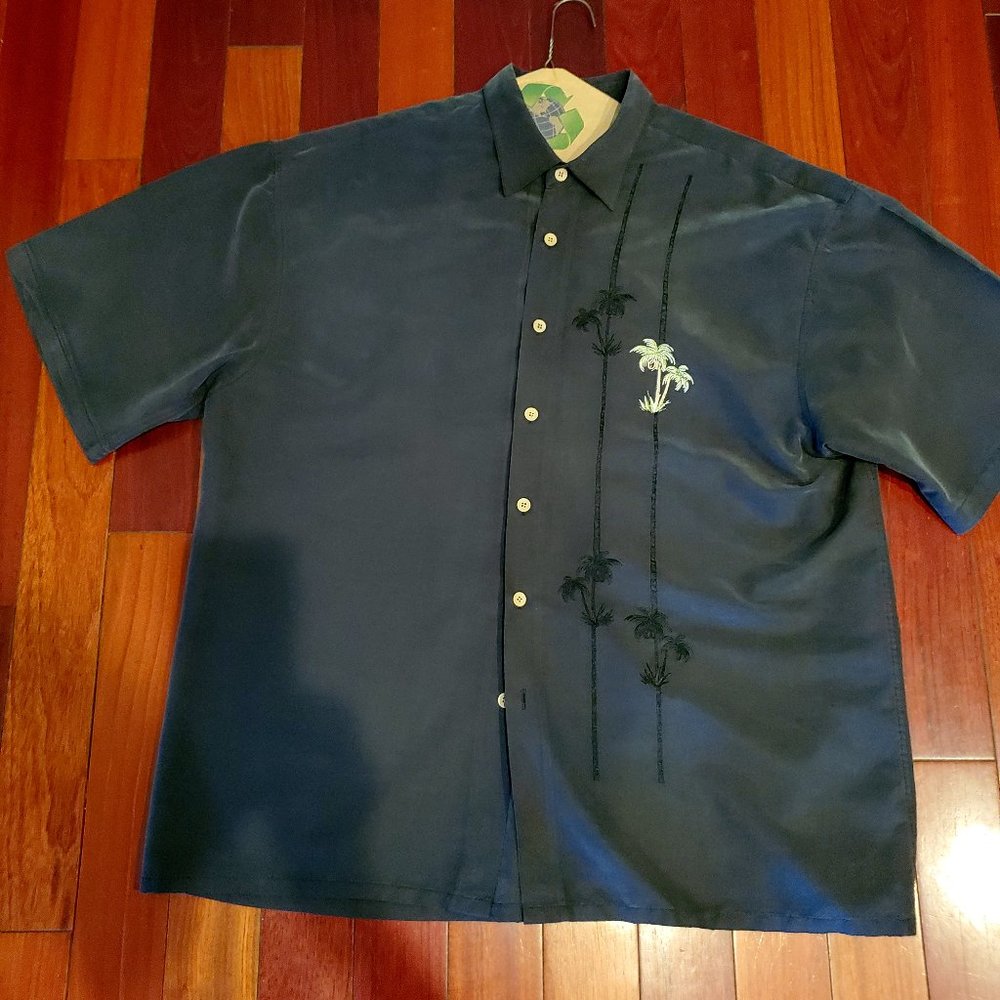 Kaylua Bay XL Palm Tree Embroidered Shirt